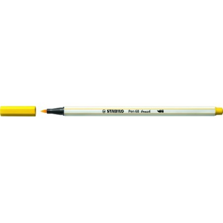 ROTUL-STABILO PEN 68 BRUSH AMARILLO