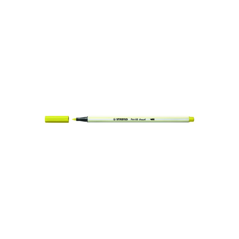 ROTUL-STABILO PEN 68 BRUSH AMARILLO FL-