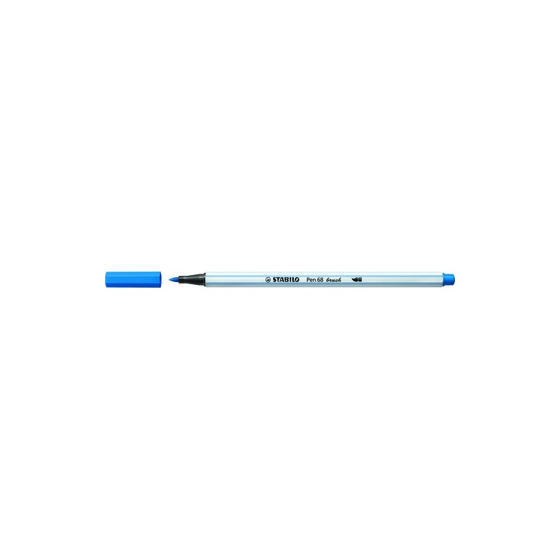 ROTUL-STABILO PEN 68 BRUSH AZUL OSC-