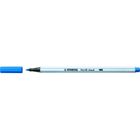 ROTUL-STABILO PEN 68 BRUSH AZUL OSC-