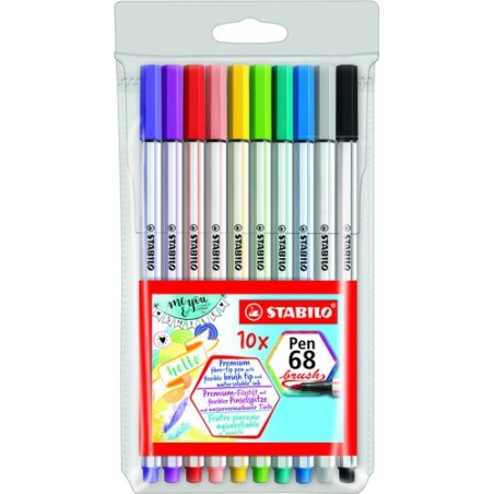 ROTUL-STABILO PEN 68 BRUSH BL-10
