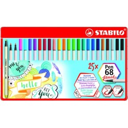 ROTUL-STABILO PEN 68 BRUSH CAJA 25