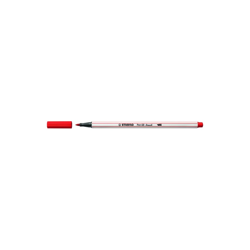 ROTUL-STABILO PEN 68 BRUSH CARMIN