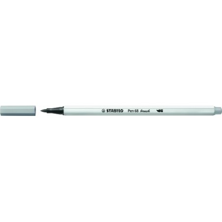 ROTUL-STABILO PEN 68 BRUSH GRIS CLARO