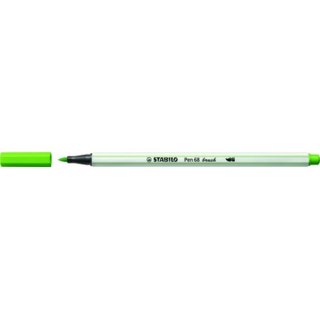 ROTUL-STABILO PEN 68 BRUSH VERDE HOJA