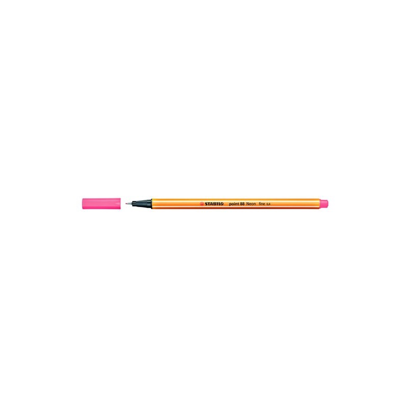 ROTUL-STABILO POINT 88 ROJO NEON