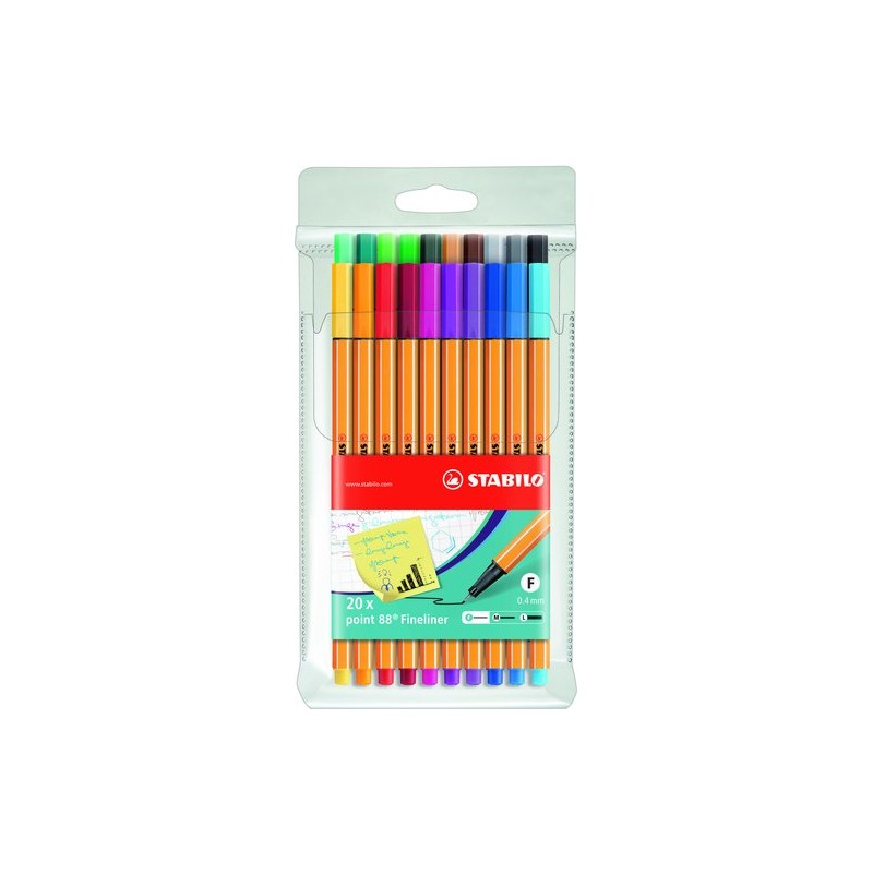 ROTUL-STABILO POINT 88 ESTUCHE 20