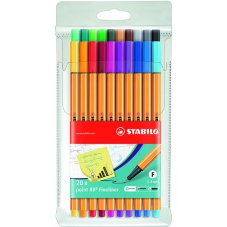 ROTUL-STABILO POINT 88 ESTUCHE 20