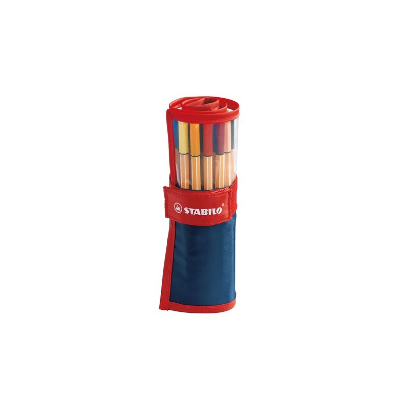 ROTUL-STABILO POINT 88 BOLSA 25 ROLL-SET