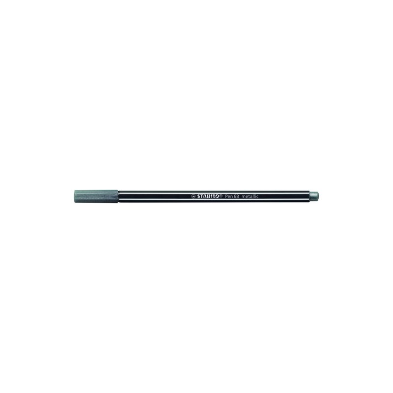 ROTUL-STABILO PEN 68 METALLIC PLATA