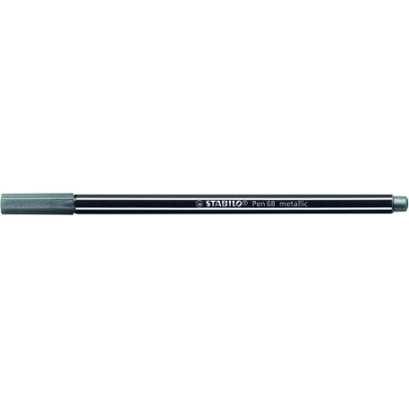 ROTUL-STABILO PEN 68 METALLIC PLATA