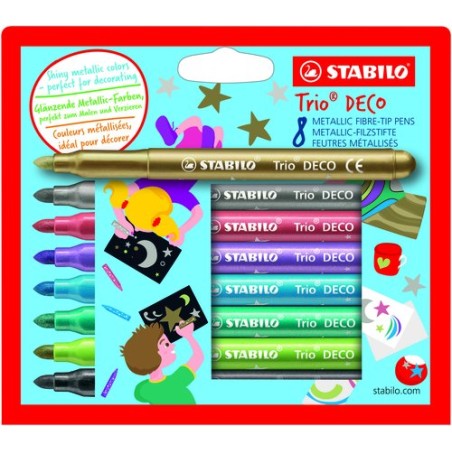 ROTUL-STABILO TRIO DECO 377 ESTUCHE 8