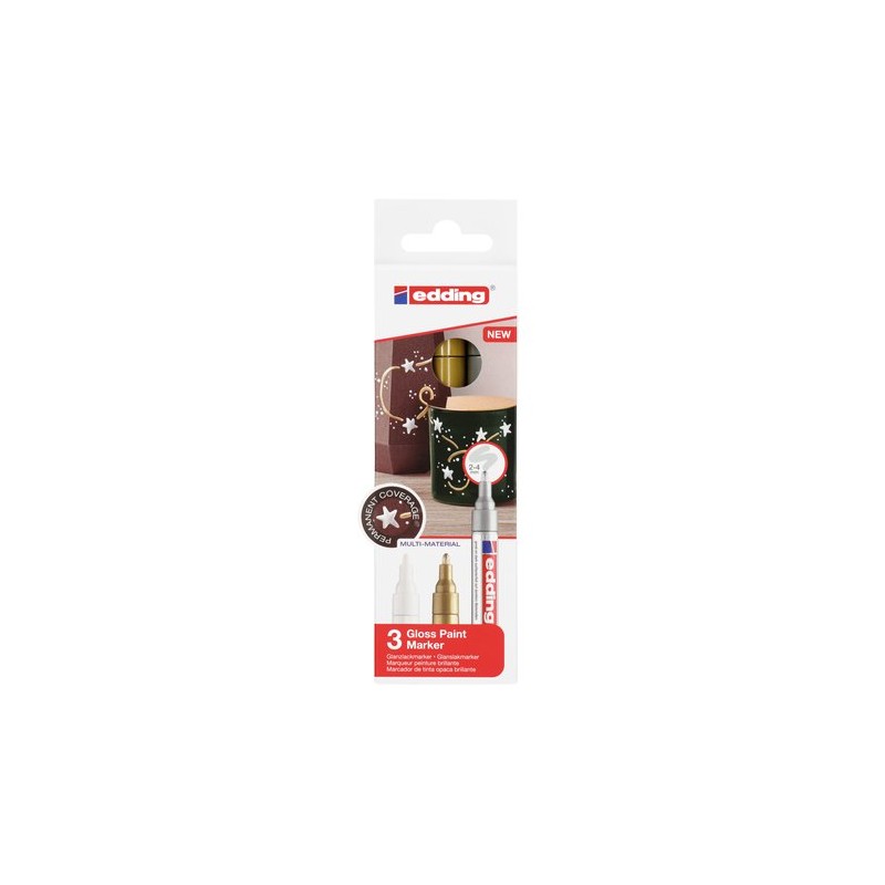 ROTUL-EDDING 750 B-3 (blanco, oro y pla