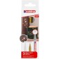 ROTUL-EDDING 751 B-3 (blanco, oro y pla
