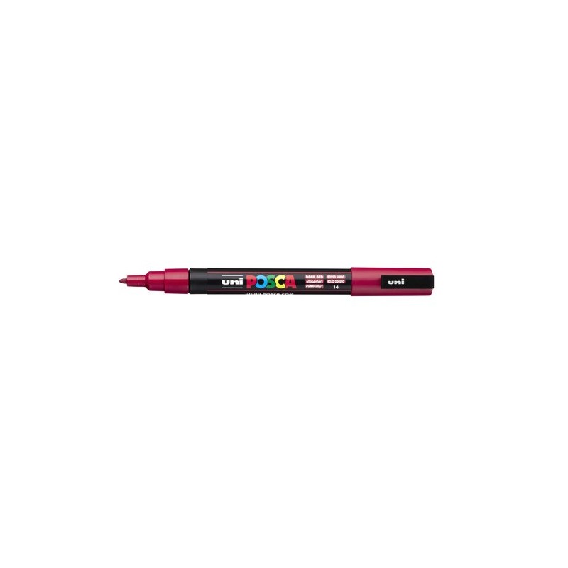 ROTUL-UNI-POSCA PC-3M ROJO OSCURO