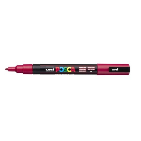 ROTUL-UNI-POSCA PC-3M ROJO OSCURO