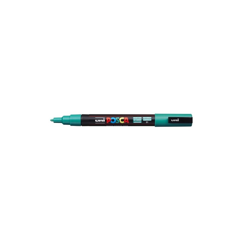 ROTUL-UNI-POSCA PC-3M VERDE ESMERALDA