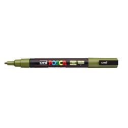 ROTUL-UNI-POSCA PC-3M VERDE KAKI