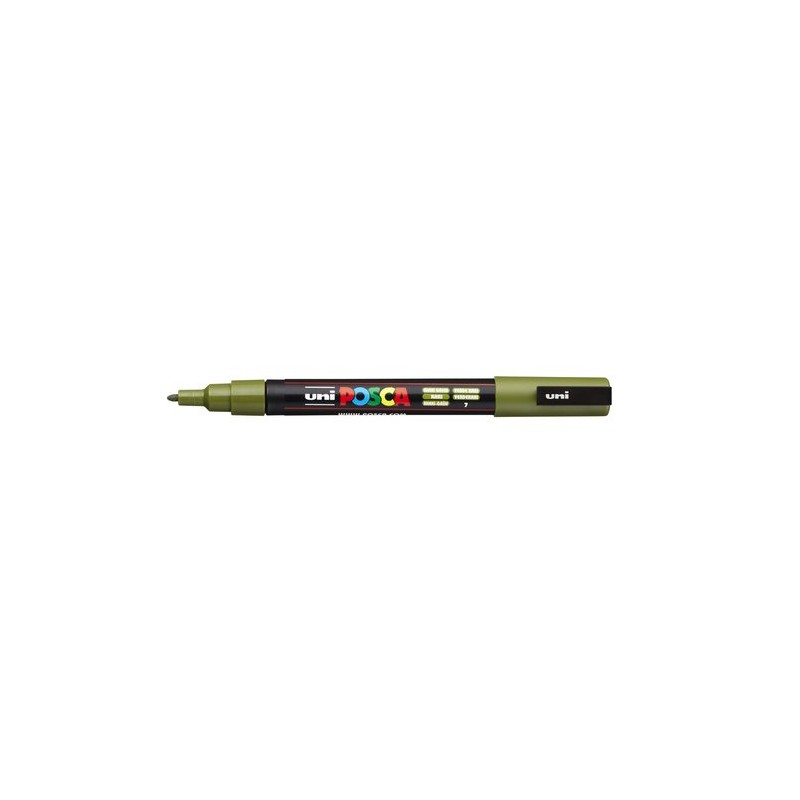 ROTUL-UNI-POSCA PC-3M VERDE KAKI