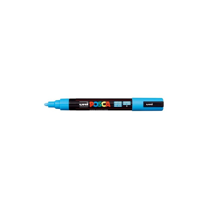 ROTUL-UNI-POSCA PC-5M AZUL CLARO