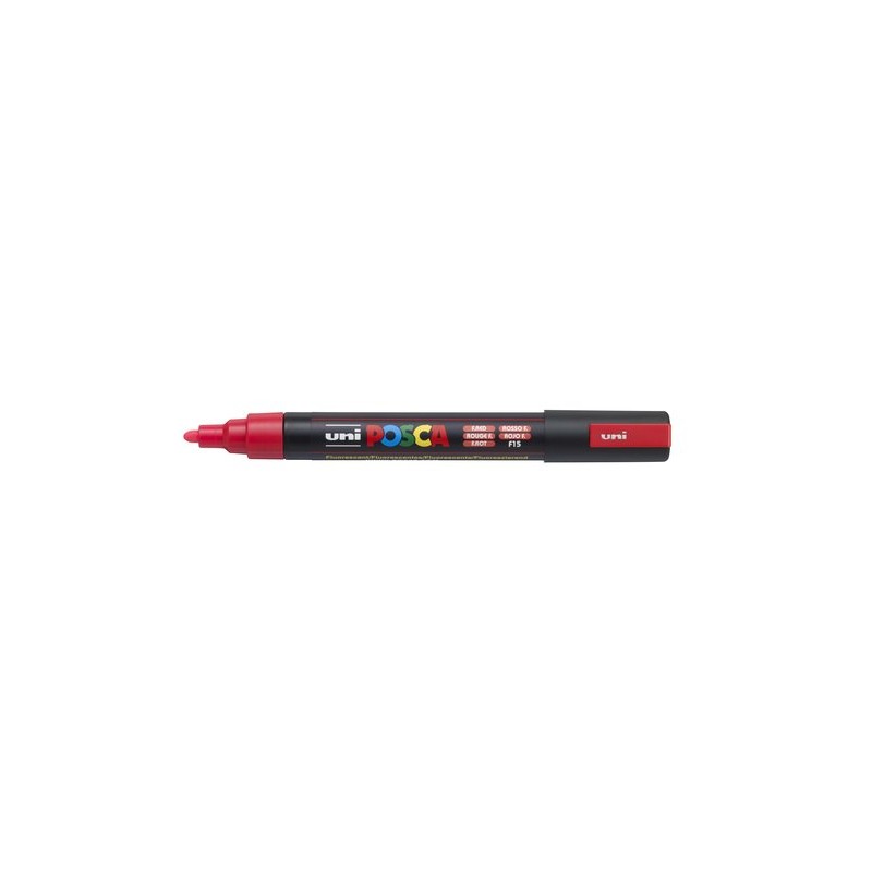 ROTUL-UNI-POSCA PC-5M FLUOR ROJO