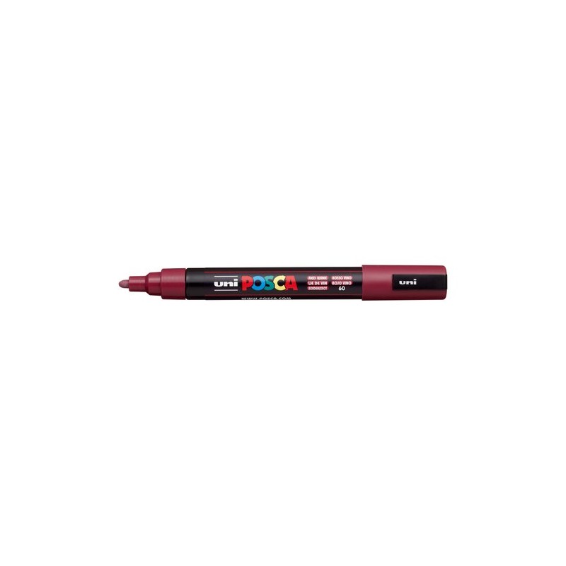 ROTUL-UNI-POSCA PC-5M ROJO VINO
