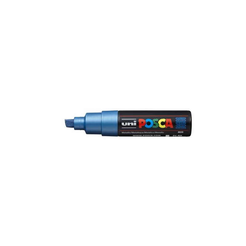 ROTUL-UNI-POSCA PC-8K AZUL METALICO