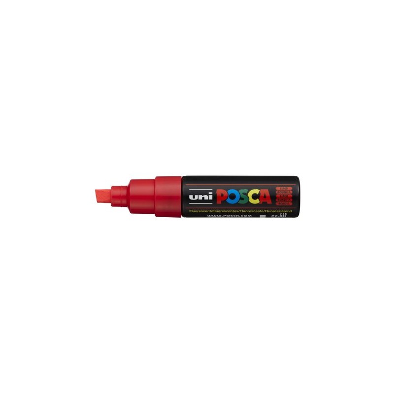 ROTUL-UNI-POSCA PC-8K FLUOR ROJO