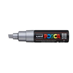 ROTUL-UNI-POSCA PC-8K PLATA METALICO