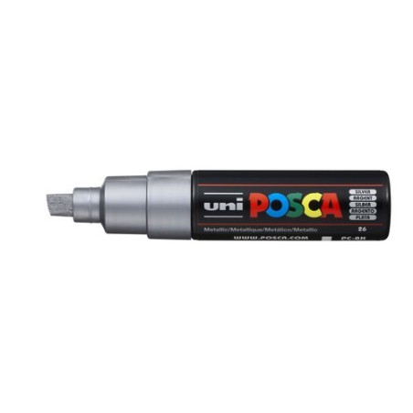 ROTUL-UNI-POSCA PC-8K PLATA METALICO