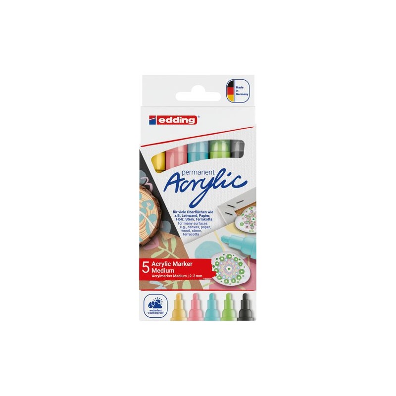 ROTUL-EDDING 5100 ACRYLIC PASTEL PACK 5 ROTUL-EDDING 5100 ACRYLIC PASTEL PACK 5