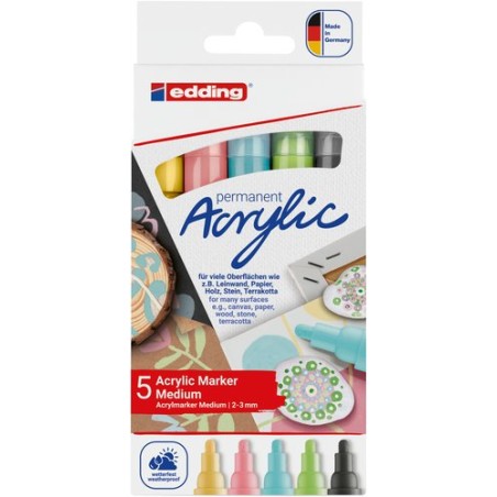 ROTUL-EDDING 5100 ACRYLIC PASTEL PACK 5