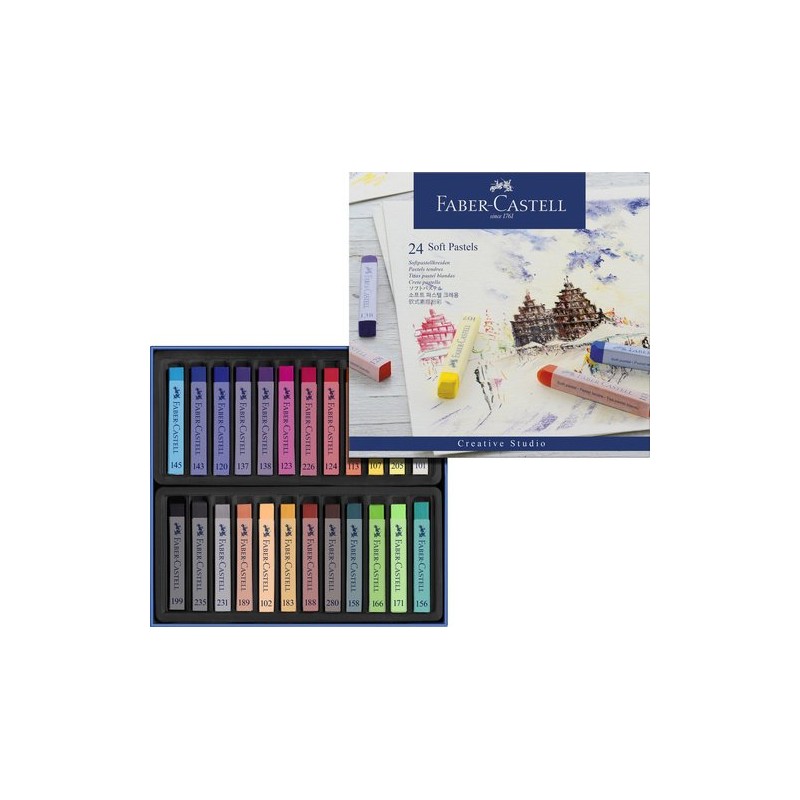 TIZA GOLDFABER PASTEL BLANDO CAJA de 24