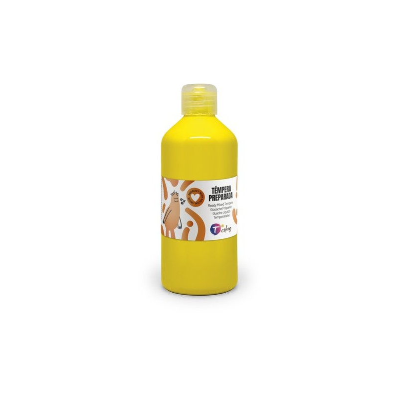 TEMPERA TCOLORS LIQ-500 ml AMARILLO