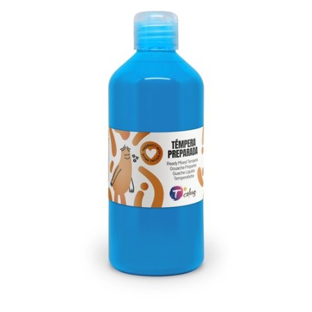 TEMPERA TCOLORS LIQ-500 ml CYAN