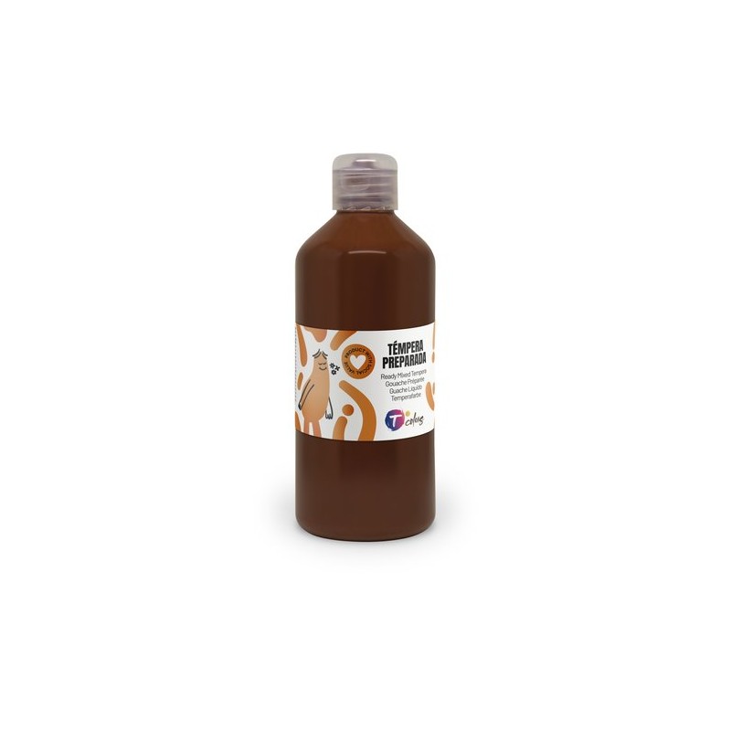 TEMPERA TCOLORS LIQ-500 ml MARRON