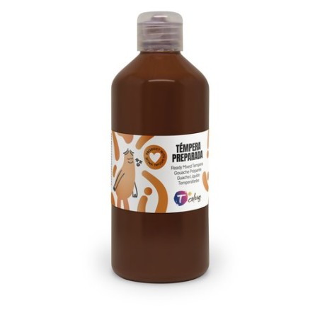 TEMPERA TCOLORS LIQ-500 ml MARRON