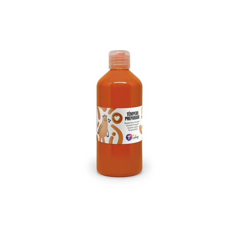 TEMPERA TCOLORS LIQ-500 ml NARANJA