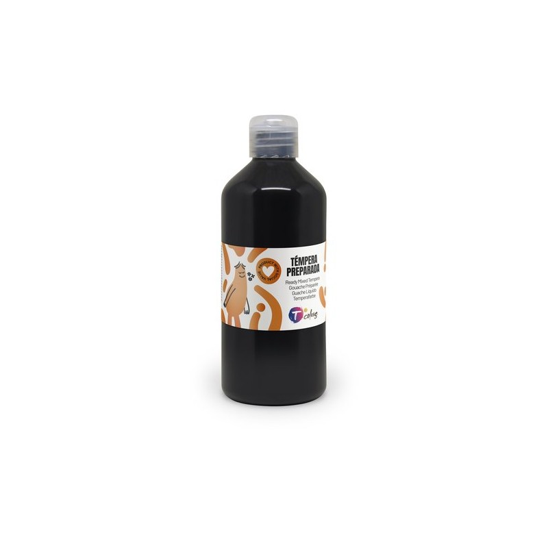 TEMPERA TCOLORS LIQ-500 ml NEGRO