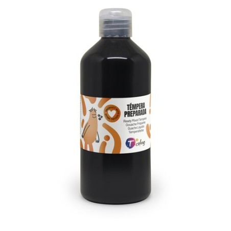 TEMPERA TCOLORS LIQ-500 ml NEGRO