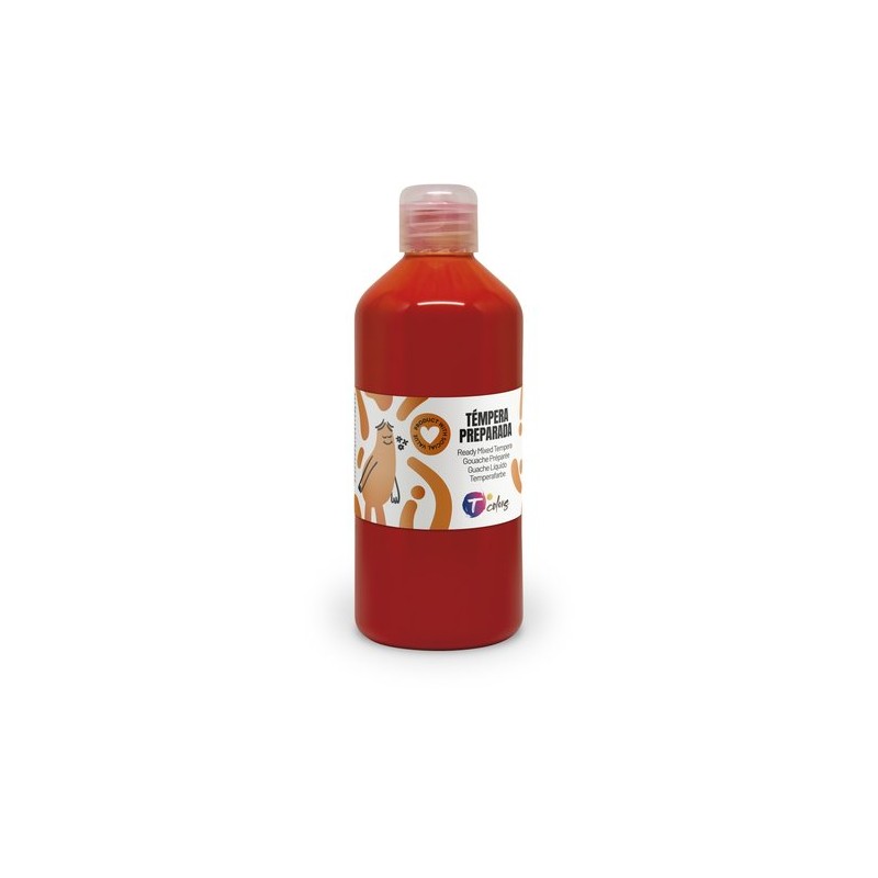 TEMPERA TCOLORS LIQ-500 ml ROJO