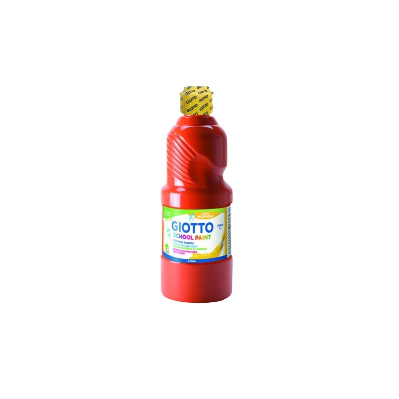 TEMPERA GIOTTO LAVAB-LIQ-500 ml ROJO ESC