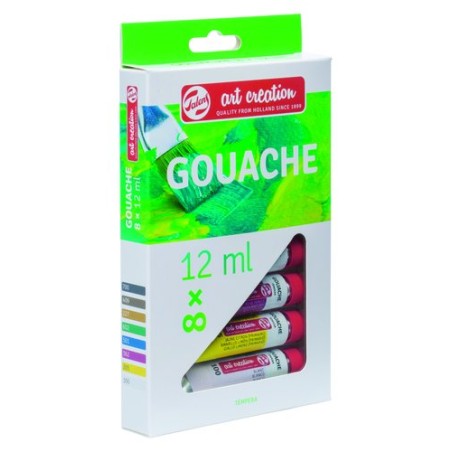 TEMPERA TALENS 12 ml ESTUCHE 8