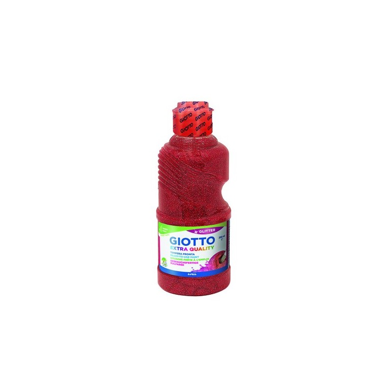 TEMPERA GIOTTO LIQ-GLITTER 250 ml ROJO