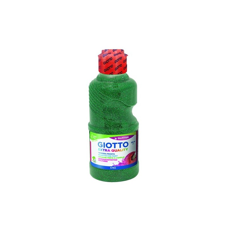 TEMPERA GIOTTO LIQ-GLITTER 250 ml VERDE