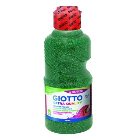 TEMPERA GIOTTO LIQ-GLITTER 250 ml VERDE