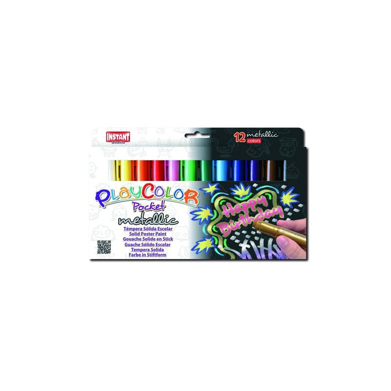 TEMPERA PLAYCOLOR MET- POCKET C-12