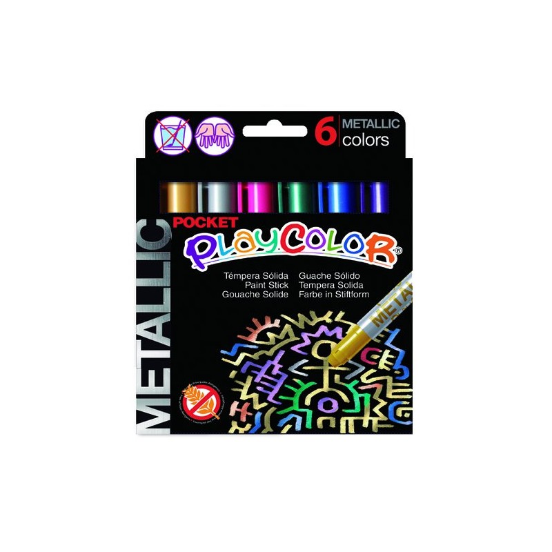 TEMPERA PLAYCOLOR MET- POCKET C-6