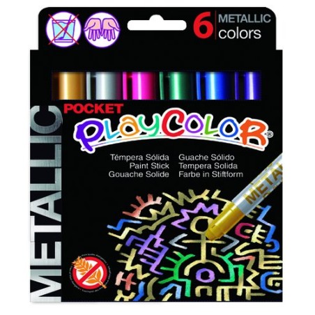TEMPERA PLAYCOLOR MET- POCKET C-6