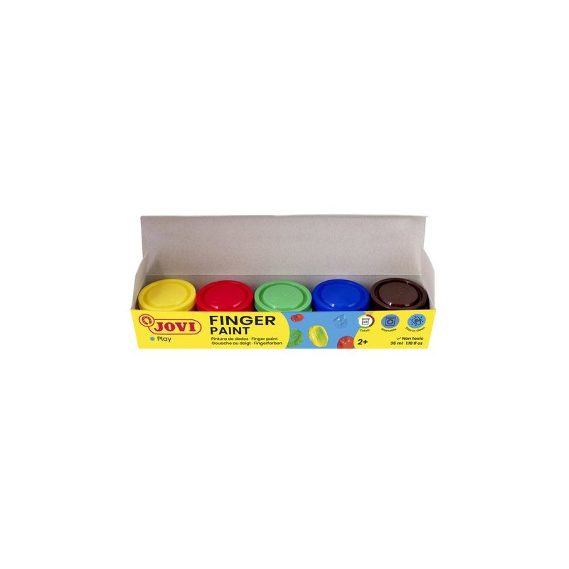 PINTURA de DEDOS JOVI 35 ml ESTUCHE de 5